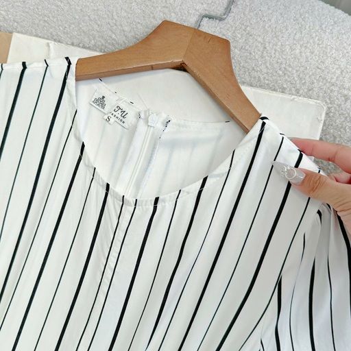 Đầm Tơ Sọc Thiết Kế TuTu Store Phù Hợp Đi Chơi Dành Cho Nữ - Mã D1181