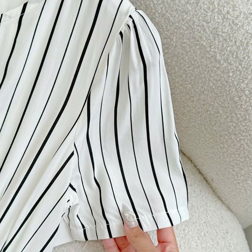 Đầm Tơ Sọc Thiết Kế TuTu Store Phù Hợp Đi Chơi Dành Cho Nữ - Mã D1181