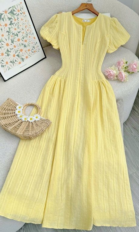 Đầm Xô Cotton Thiết Kế TuTu Store Phù Hợp Đi Chơi Dành Cho Nữ - Mã D1153
