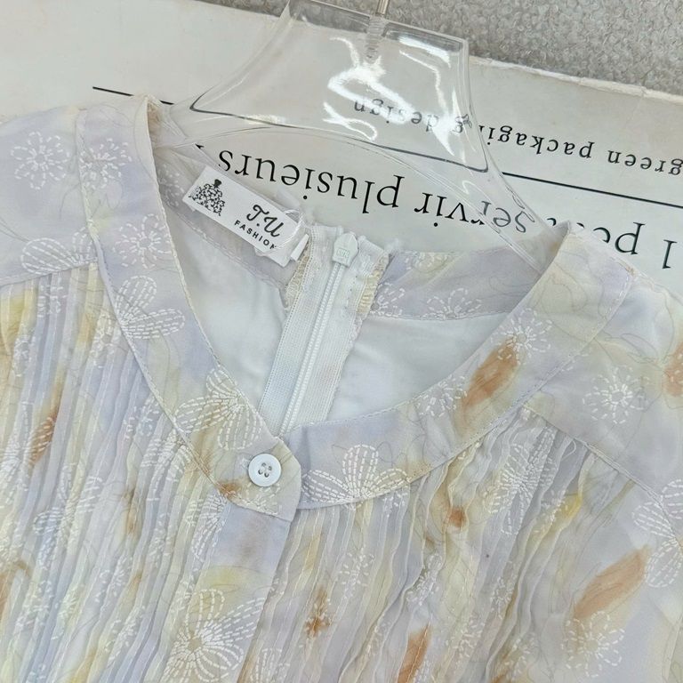 Váy Voan Tơ Thêu Thiết Kế TuTu Store Dành Cho Nữ - Mã D968