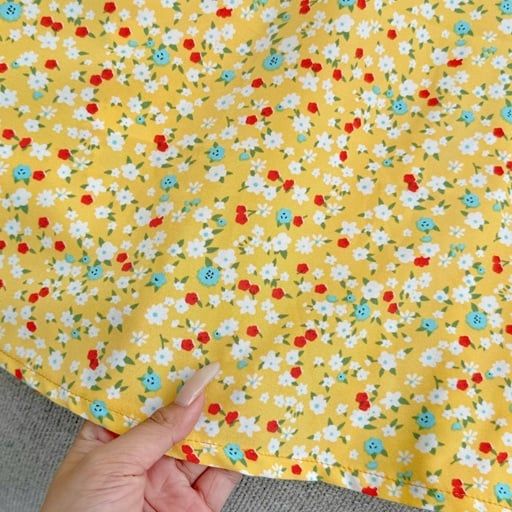Đầm Lụa Nhật Hoa Nhí Thiết Kế TuTu Store Phù Hợp Đi Chơi Dành Cho Nữ - Mã D1115