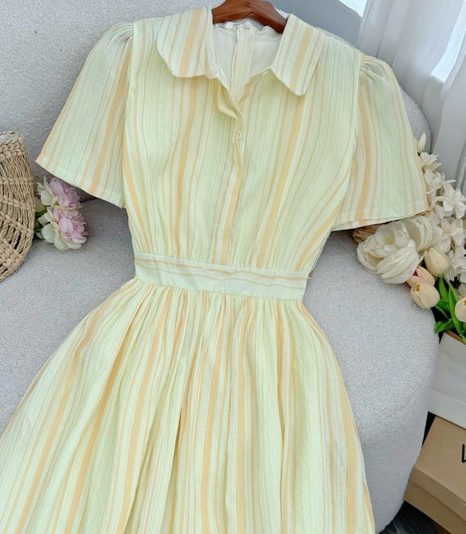 Đầm Xoan Sọc Ý Thiết Kế TuTu Store Phù Hợp Đi Chơi Dành Cho Nữ - Mã D1150