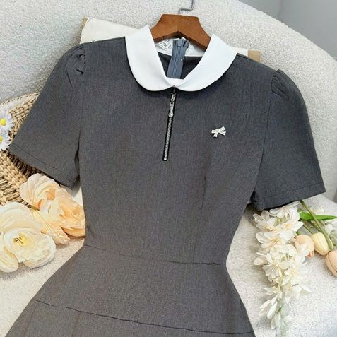 Đầm Cotton Hàn Thiết Kế TuTu Store Phù Hợp Đi Làm Dành Cho Nữ - Mã D1190