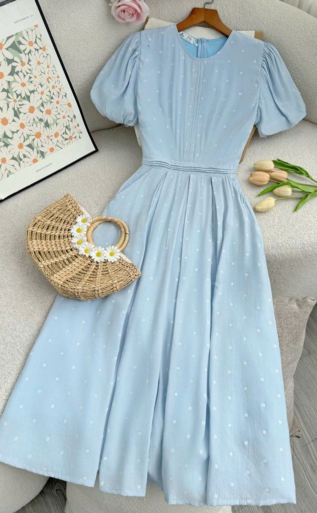 Đầm Tơ Pháp Thiết Kế TuTu Store Phù Hợp Đi Chơi Dành Cho Nữ - Mã D1176