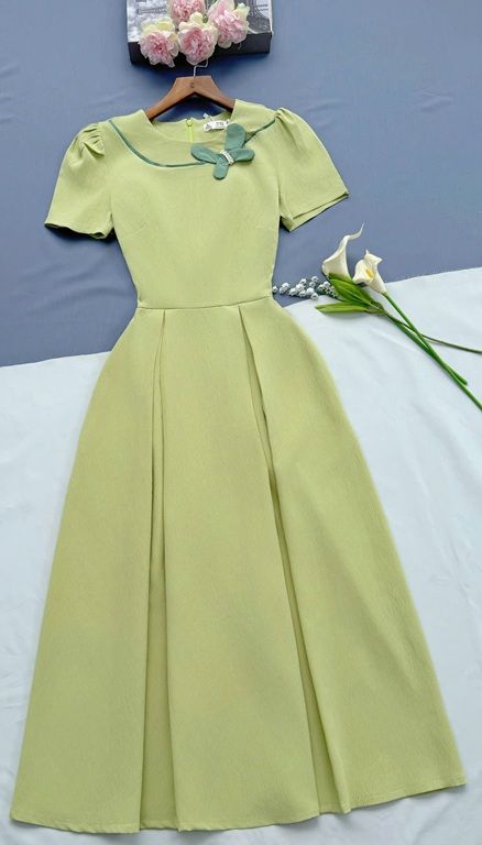 Đầm Cotton Xốp Thiết Kế TuTu Store Phù Hợp Đi Làm Dành Cho Nữ - Mã D1151