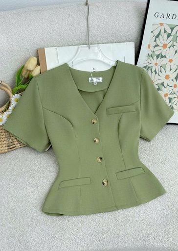 Áo Bố Xược Dáng Peplum Thiết Kế TuTu Store Phù Hợp Đi Làm Dành Cho Nữ - Mã A580
