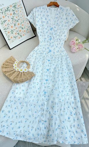 Đầm Xô Cotton Thiết Kế TuTu Store Phù Hợp Đi Chơi Dành Cho Nữ - Mã D1205