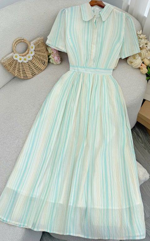 Đầm Xoan Sọc Ý Thiết Kế TuTu Store Phù Hợp Đi Chơi Dành Cho Nữ - Mã D1150