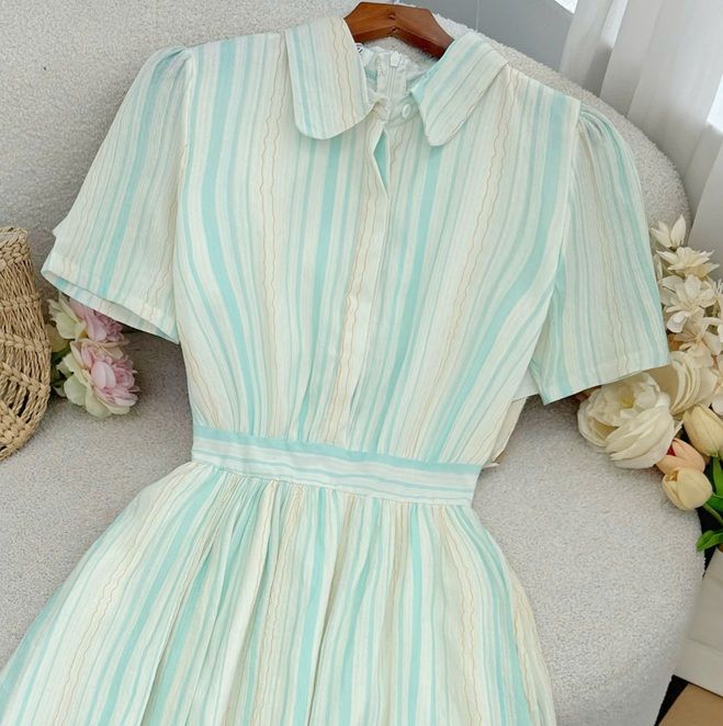 Đầm Xoan Sọc Ý Thiết Kế TuTu Store Phù Hợp Đi Chơi Dành Cho Nữ - Mã D1150
