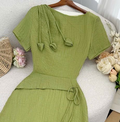 Đầm Tơ Nhăn Thiết Kế TuTu Store Phù Hợp Đi Làm Dành Cho Nữ - Mã D1156