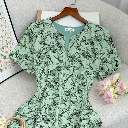 Đầm Lụa Nhật Thiết Kế TuTu Store Phù Hợp Đi Chơi Dành Cho Nữ - Mã D1174