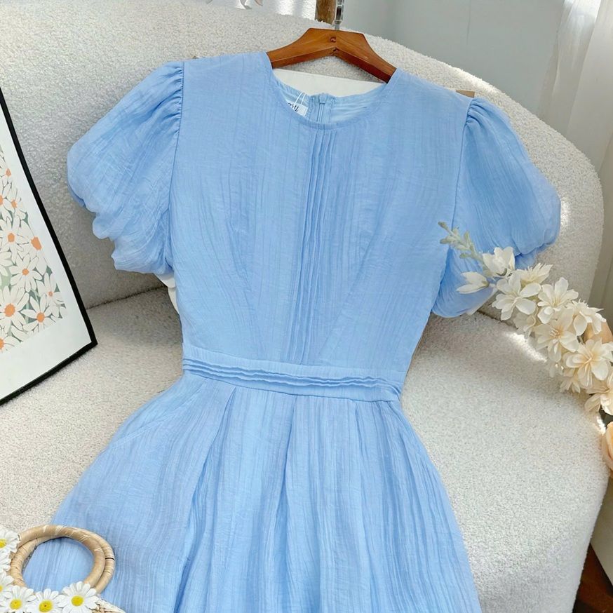 Đầm Tơ Nhăn Thiết Kế TuTu Store Phù Hợp Đi Chơi Dành Cho Nữ - Mã D1168