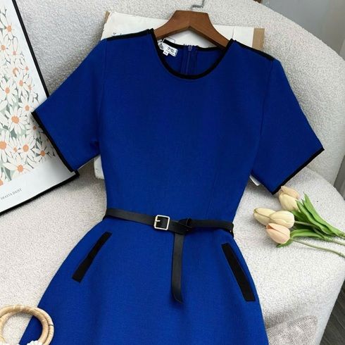 Đầm Linen Xước Thiết Kế TuTu Store Phù Hợp Đi Làm Dành Cho Nữ - Mã D1192