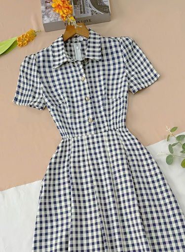 Váy Cotton Gân Thanh Lịch Phù Hợp Đi Chơi Thiết Kế TuTu Store Dành Cho Nữ -Mã D1072