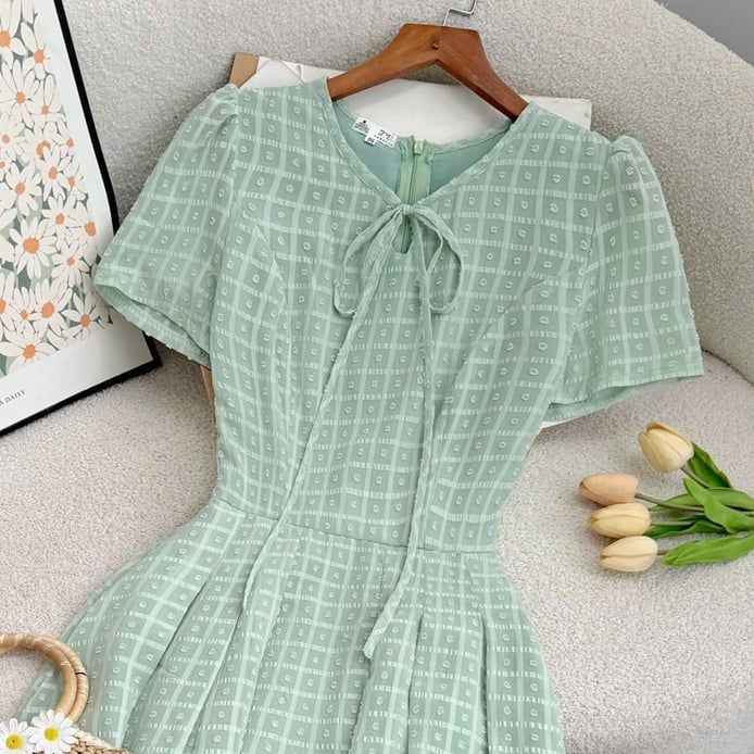 Đầm Voan Tơ Bi Thiết Kế TuTu Store Phù Hợp Đi Chơi Dành Cho Nữ - Mã D1172