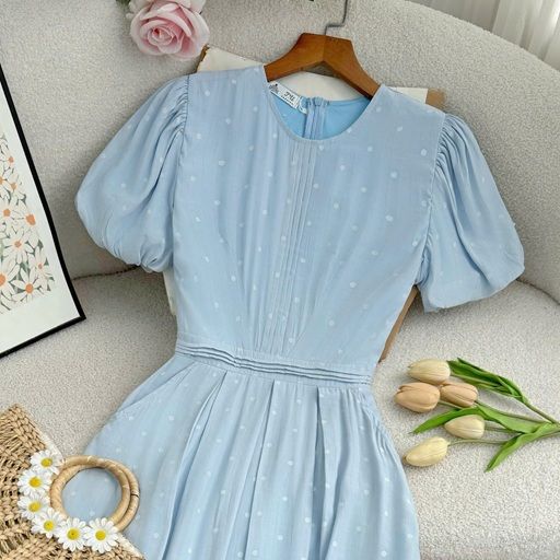 Đầm Tơ Pháp Thiết Kế TuTu Store Phù Hợp Đi Chơi Dành Cho Nữ - Mã D1176