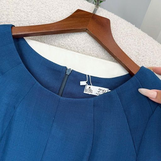 Đầm Bố Xước Thiết Kế TuTu Store Phù Hợp Đi Chơi Dành Cho Nữ - Mã D1146