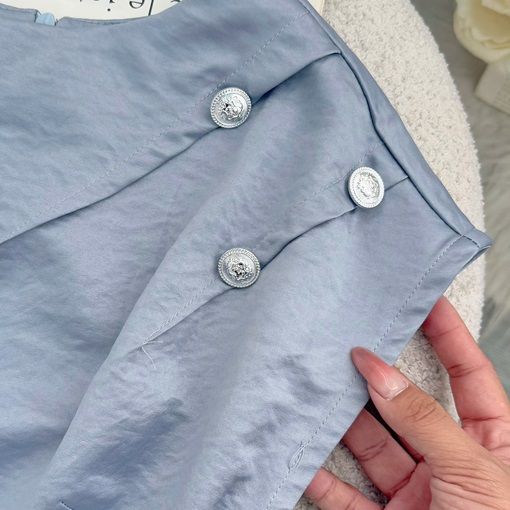 Váy Dự Tiệc Lụa Mango Gân Nhẹ Nhàng Thiết Kế TuTu Store Dành Cho Nữ - Mã D1055