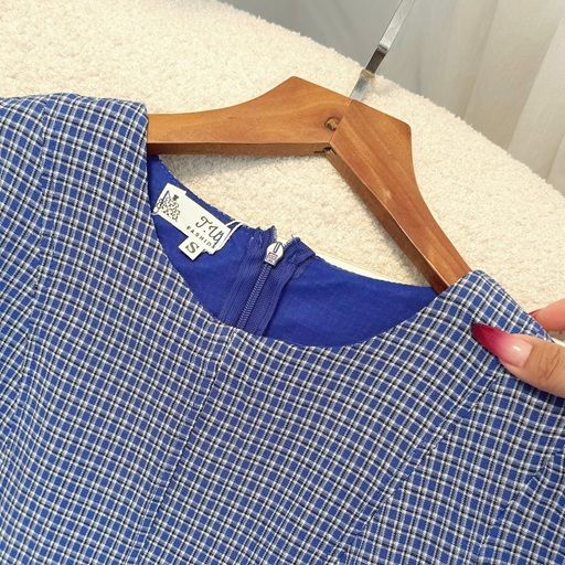 Đầm Xô Caro Thiết Kế TuTu Store Phù Hợp Đi Làm Dành Cho Nữ - Mã D1141