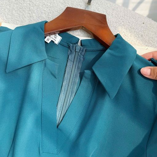 Đầm Cotton Hàn Dài Thiết Kế Cổ Chữ V Thiết Kế TuTu Store Dành Cho Nữ Mã D1183