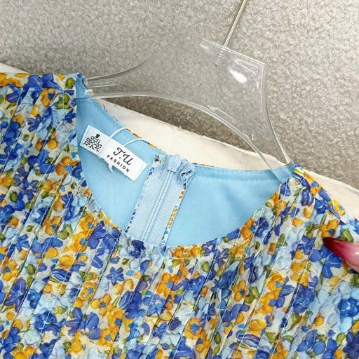 Đầm Tơ Nhật Hoa Thiết Kế TuTu Store Phù Hợp Đi Chơi Dành Cho Nữ - Mã D1111