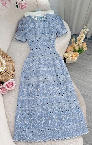 Váy Kate Thêu Tiểu Thư Phù Hợp Đi Làm Thiết Kế TuTu Store Dành Cho Nữ -Mã D1078