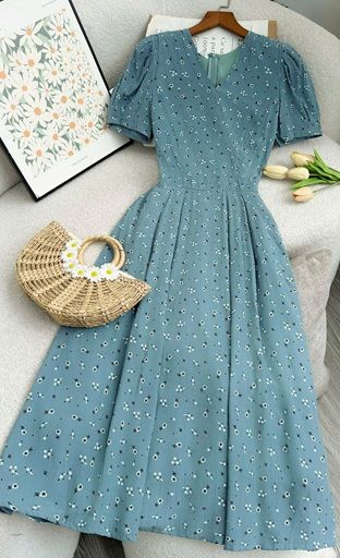 Đầm Tơ Xước Gân Thiết Kế TuTu Store Phù Hợp Đi Chơi Dành Cho Nữ - Mã D1199