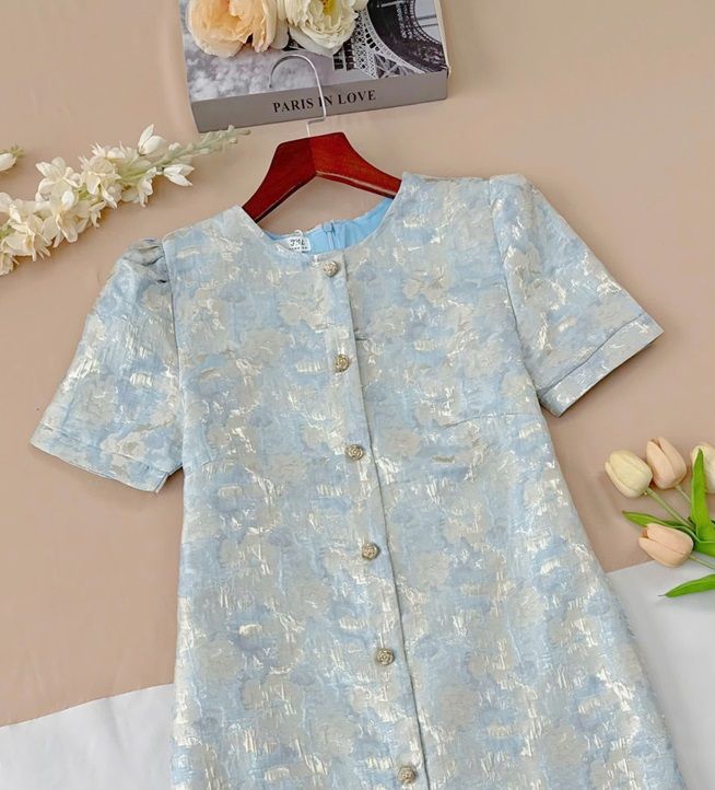 Váy Taptar Gấm Thiết Kế TuTu Store Dành Cho Nữ - Mã D1009