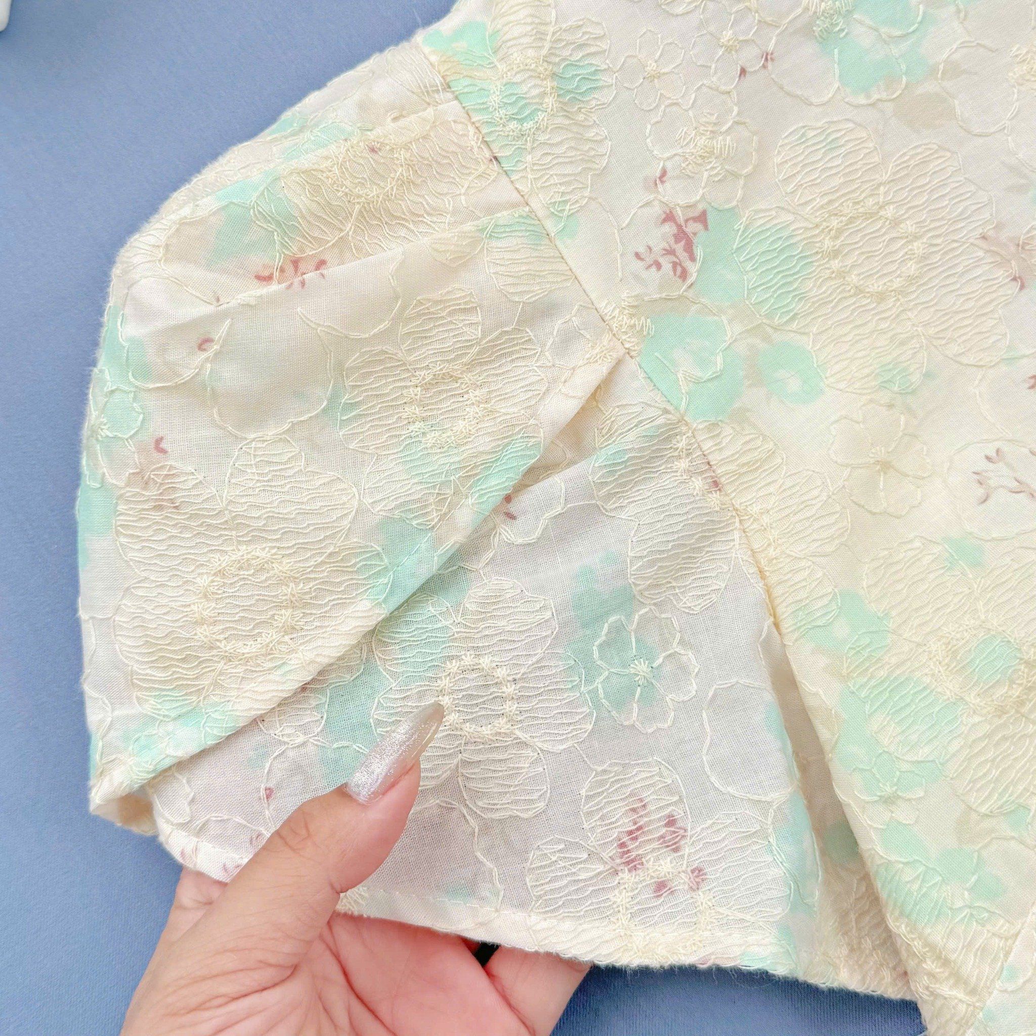 Đầm Kate Thêu Thiết Kế Cổ Chữ V Thiết Kế TuTu Store Dành Cho Nữ Mã D908
