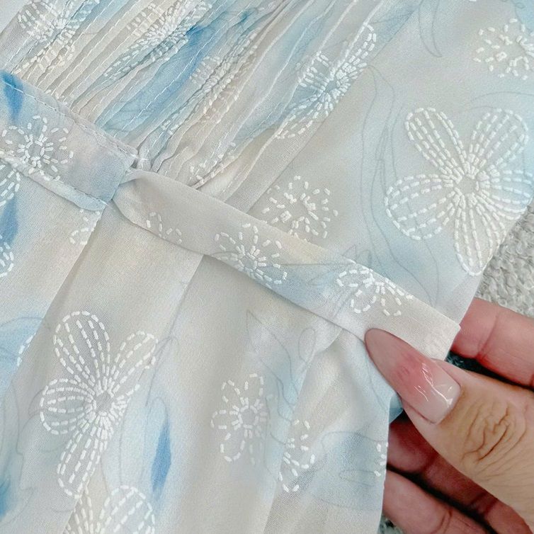 Váy Voan Tơ Thêu Thiết Kế TuTu Store Dành Cho Nữ - Mã D968