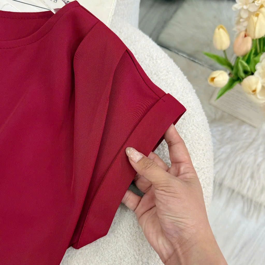 Váy Cotton Chéo Màu Trơn Thiết Kế TuTu Store Phù Hợp Đi Tiệc Dành Cho Nữ - Mã D824