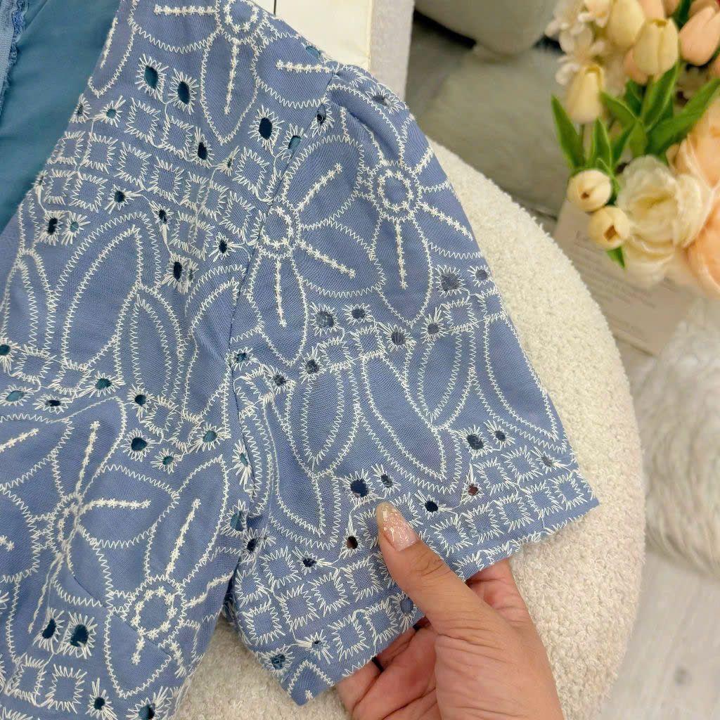 Váy Kate Cotton Cổ V Thiết Kế TuTu Store thích hợp đi tiệc - Mã D825