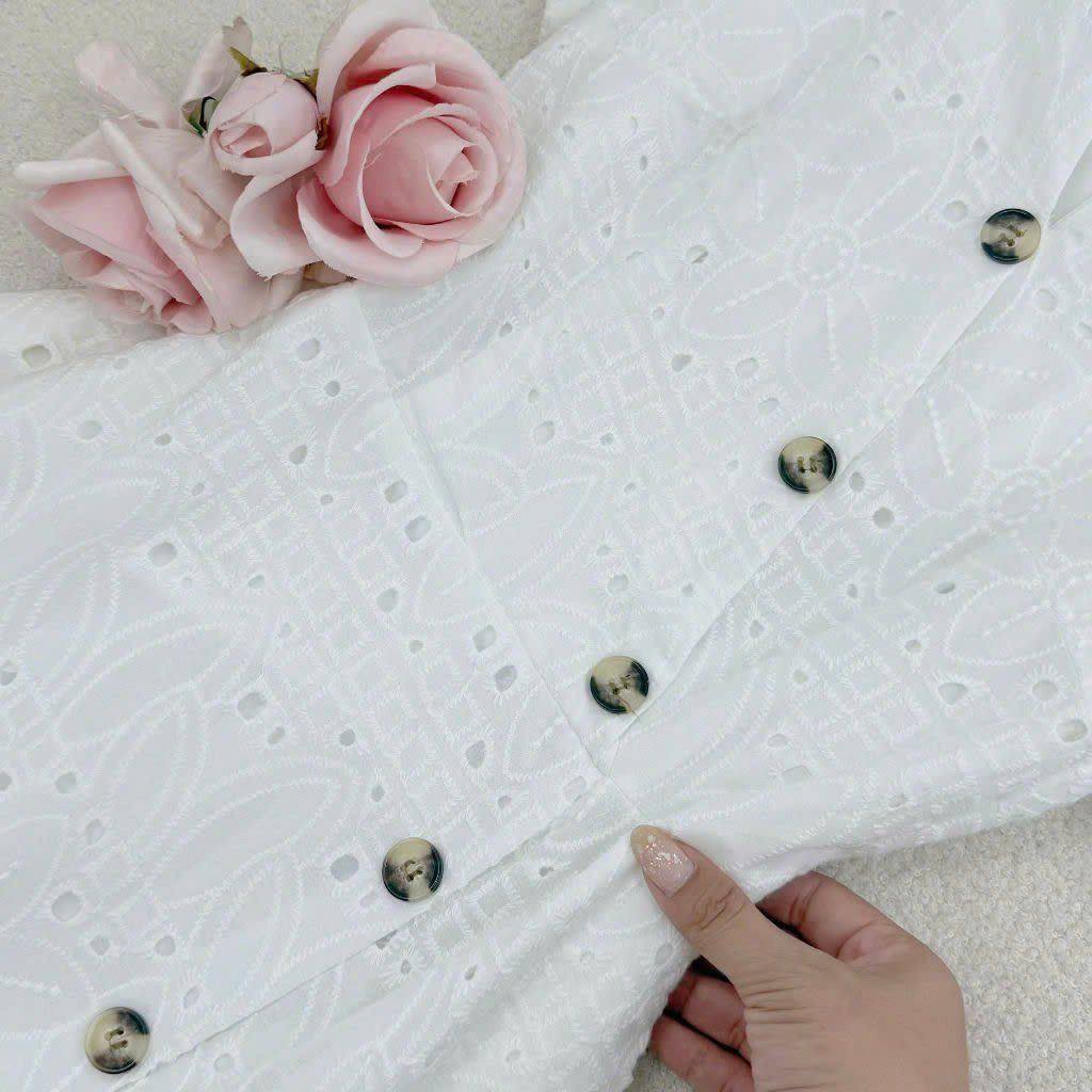 Váy Kate Cotton Cổ V Thiết Kế TuTu Store thích hợp đi tiệc - Mã D825