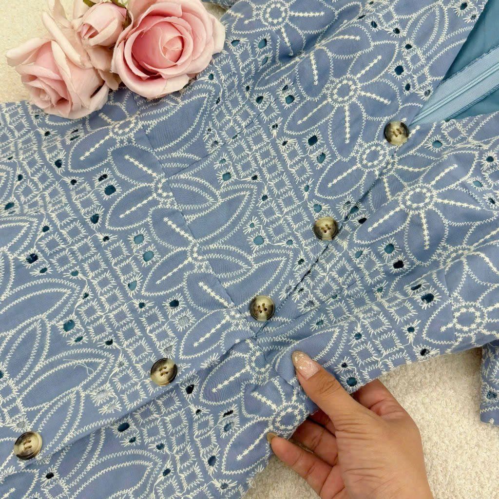 Váy Kate Cotton Cổ V Thiết Kế TuTu Store thích hợp đi tiệc - Mã D825