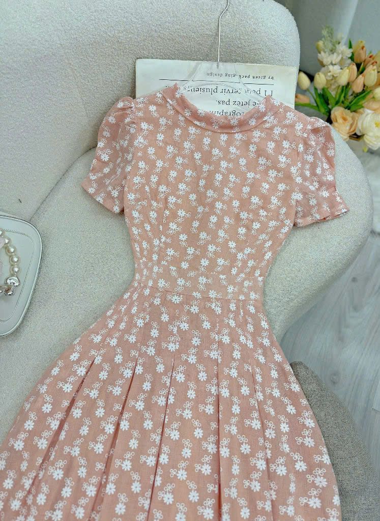 Váy Xô Hàn In Hoa Thiết Kế TuTu Store Dành Cho Nữ - Mã D869
