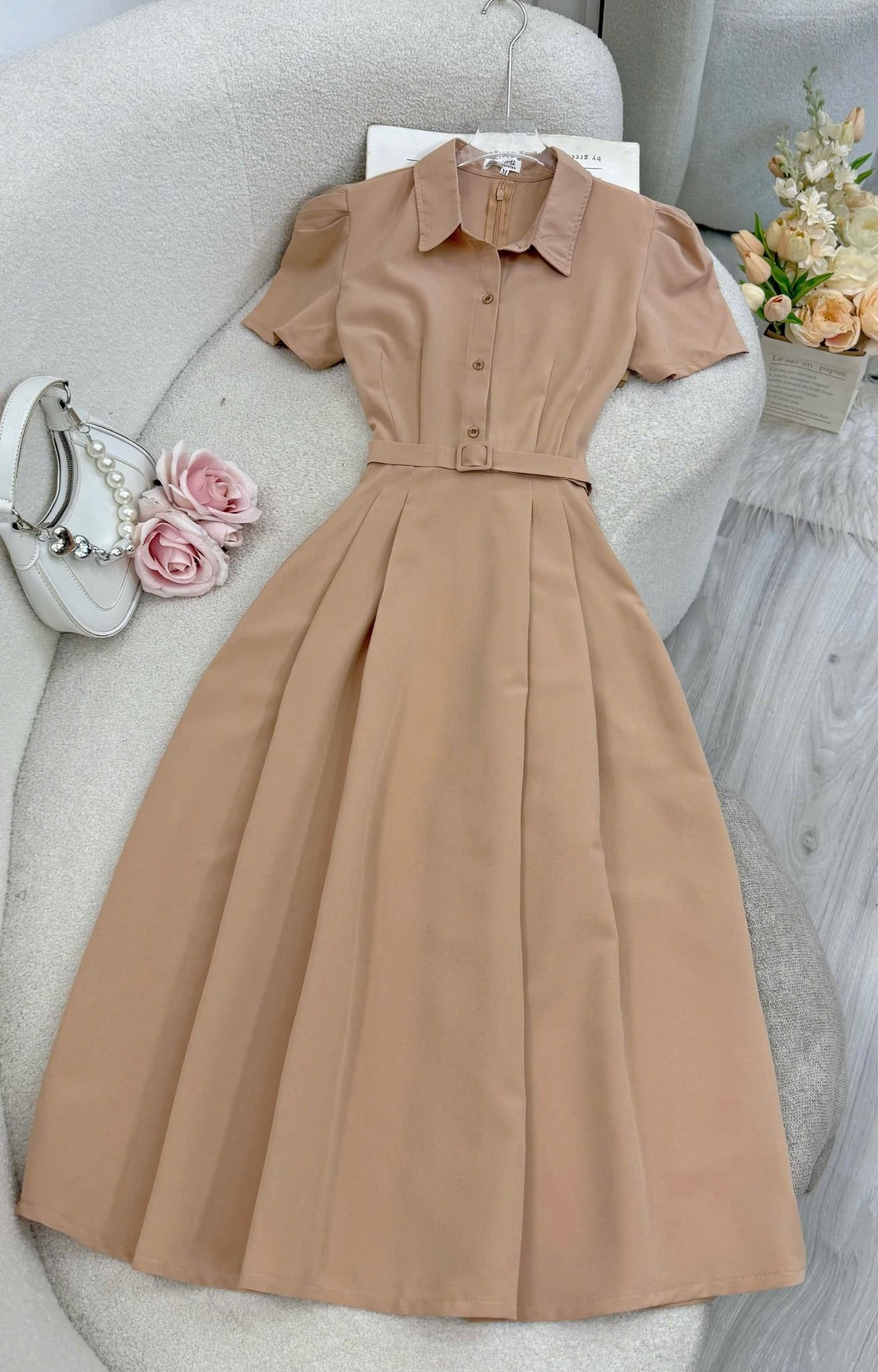 Váy Lụa Tuyết Sang Trọng Thiết Kế TuTu Store Dành Cho Nữ - Mã D873