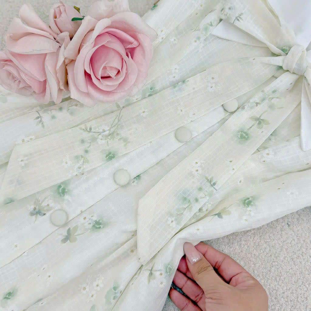 Váy Sang Voan Thêu Thiết Kế TuTu Store Dành Cho Nữ - Mã D876