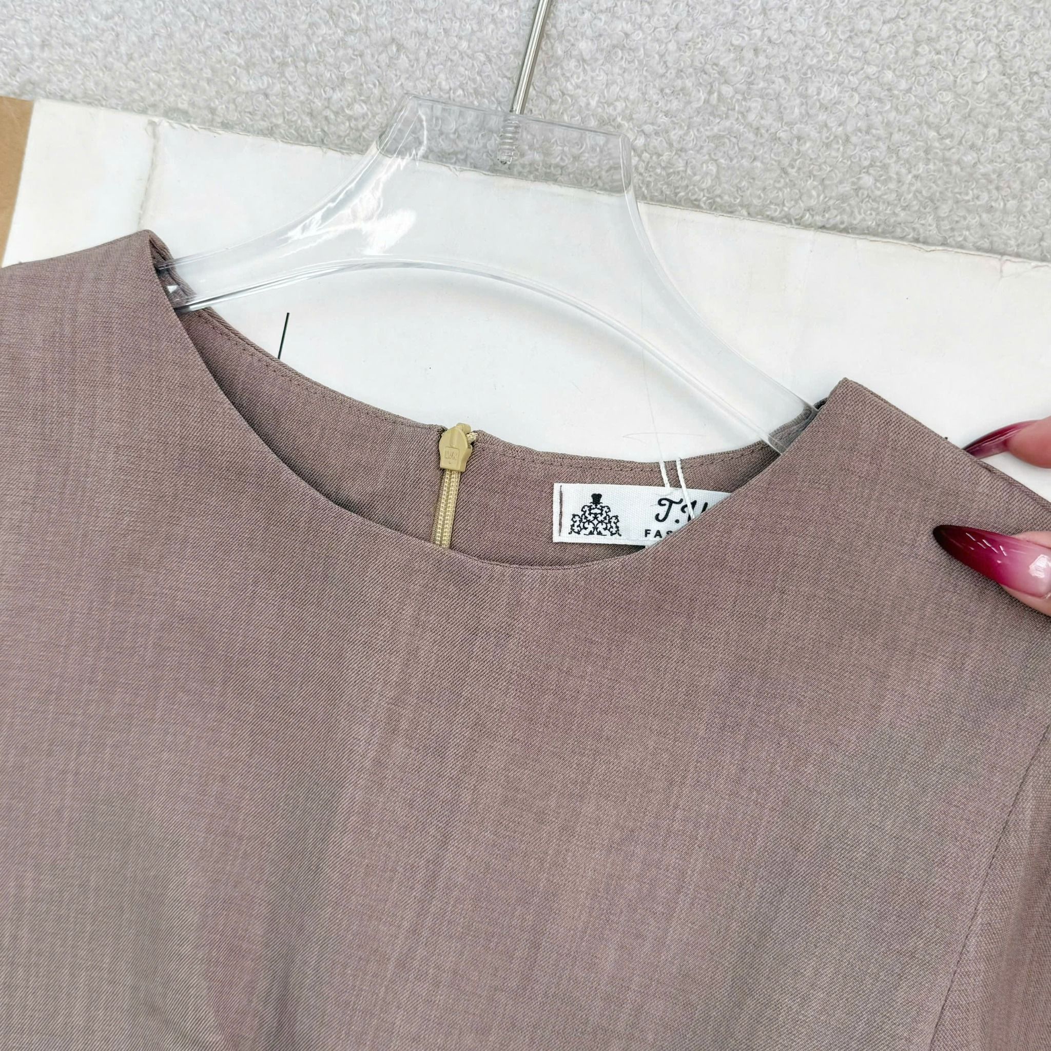 Áo Bố Xước Peplum Thiết Kế TuTu Store Phù Hợp Đi Làm Dành Cho Nữ - Mã A494
