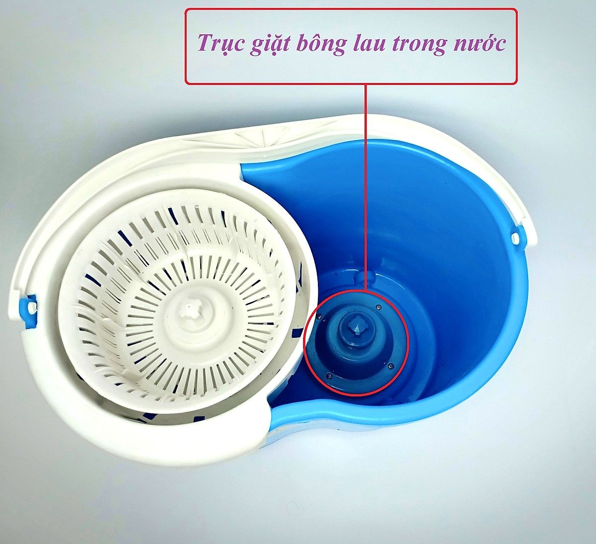 Bộ lau nhà Đệ nhất Phu Nhân Lồng vắt nhựa -SIZE LỚN (S8)