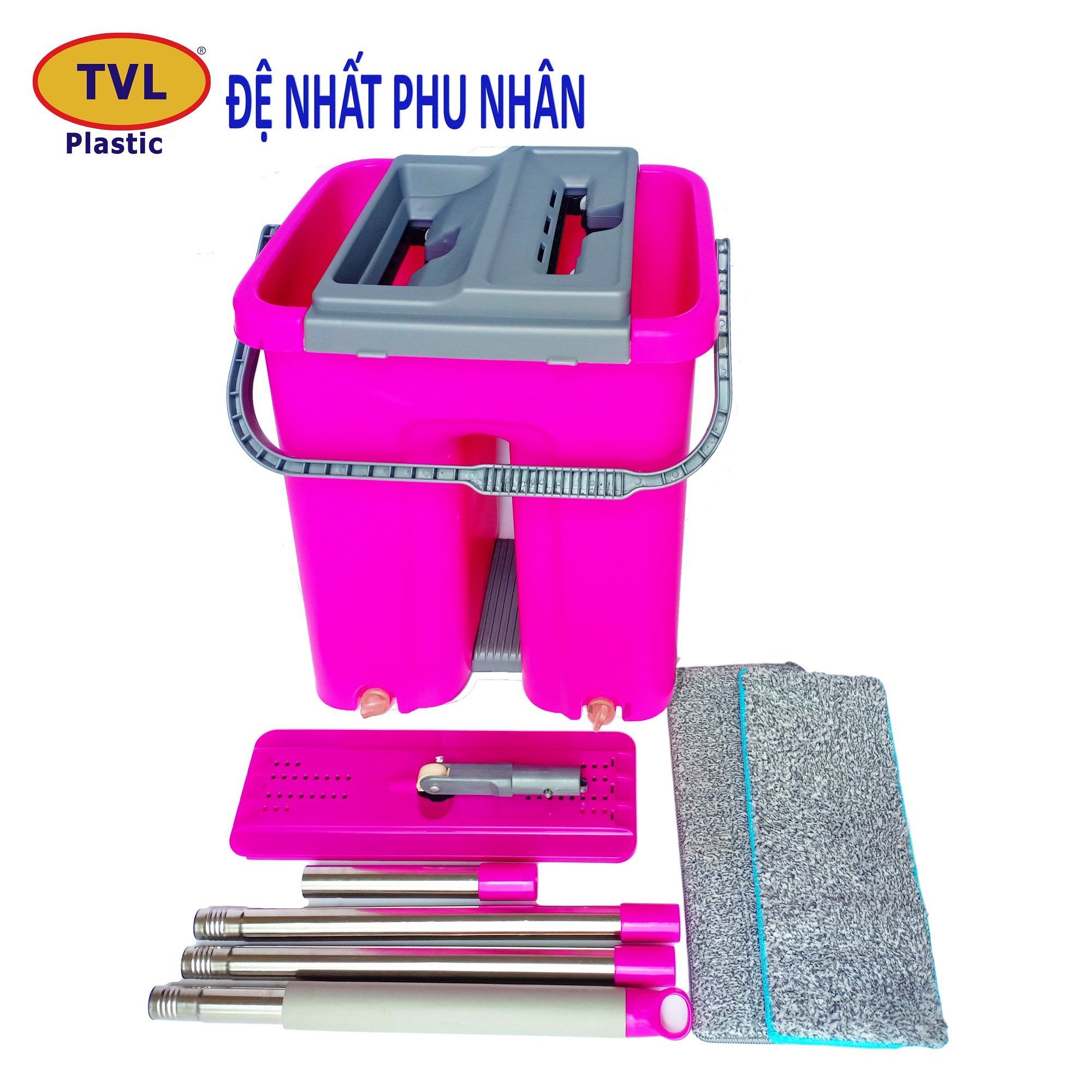 Bộ lau nhà Đệ Nhất Phu Nhân tự vắt 2 ngăn thông minh-SIZE LỚN-TVL167
