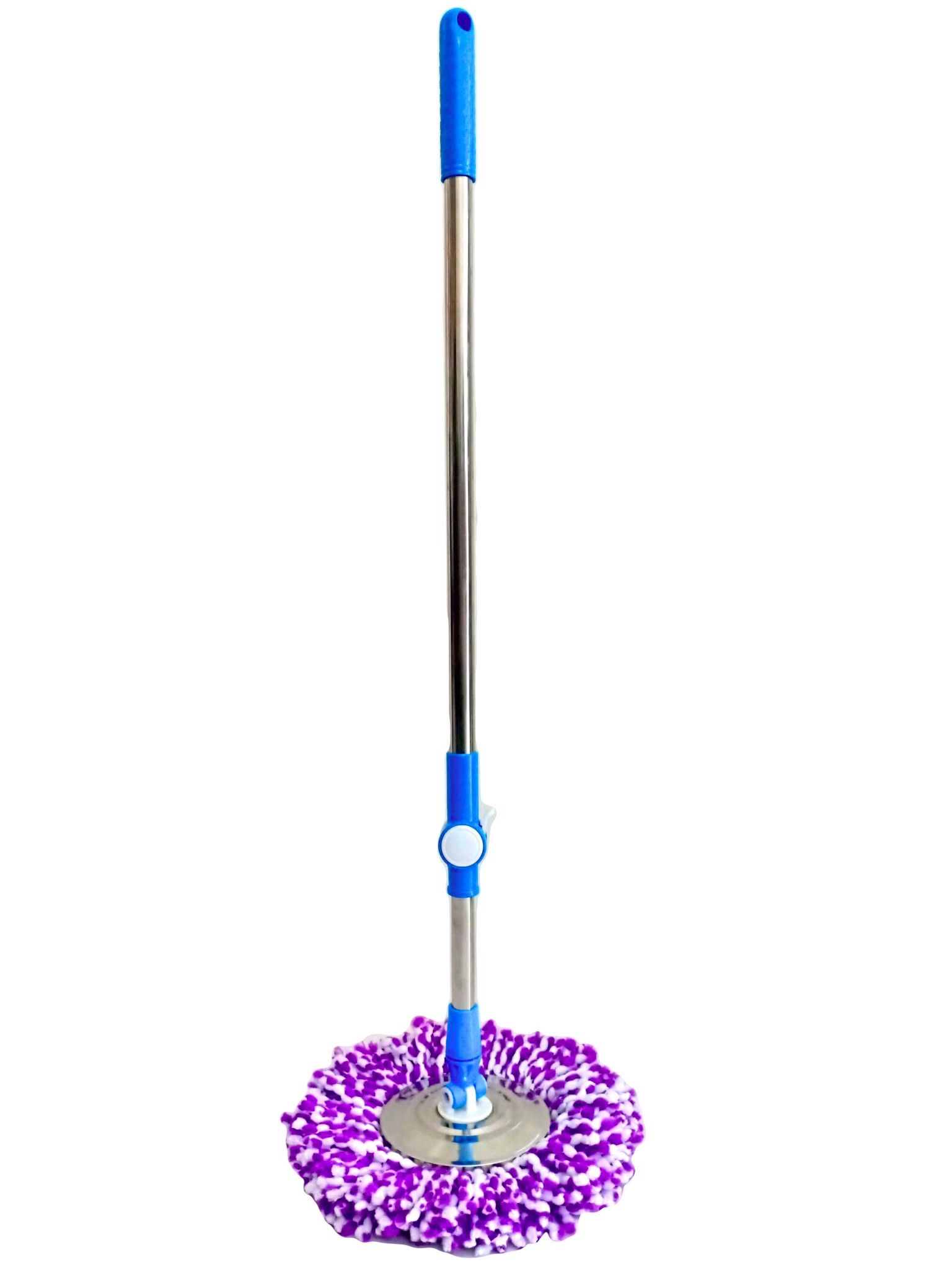Cây lau nhà 360 độ Đệ Nhất Phu Nhân Mâm INOX ROBOT Cao Cấp- Siêu Vắt Thân To - Không ráp nối-TVLE152