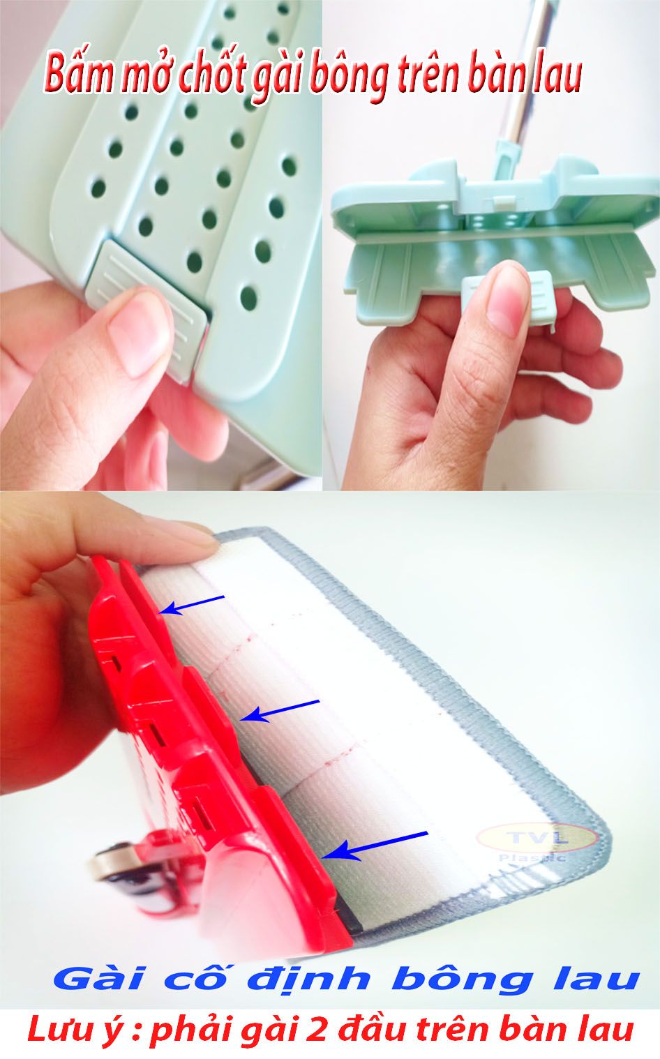 Bộ lau nhà Đệ Nhất Phu Nhân tự vặt 2 ngăn thông minh -SIZE NHỎ-TVL169