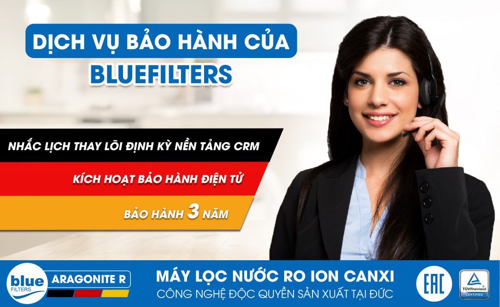 Máy lọc nước RO BlueFilters Aragonite R - Made in Germany