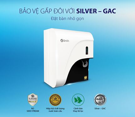 Máy Lọc Nước RO A.O.Smith C2 - Loại đặt bàn - tặng bộ lõi