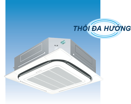 DAIKIN FCF100CVM/RZA100DY1/FCF125CVM/RZA125DY1/FCF140CVM/RZA140DY1 + BRC1E63 + BYCP12K-W18 CASSETTE 2 CHIỀU INVERTER GAS R32