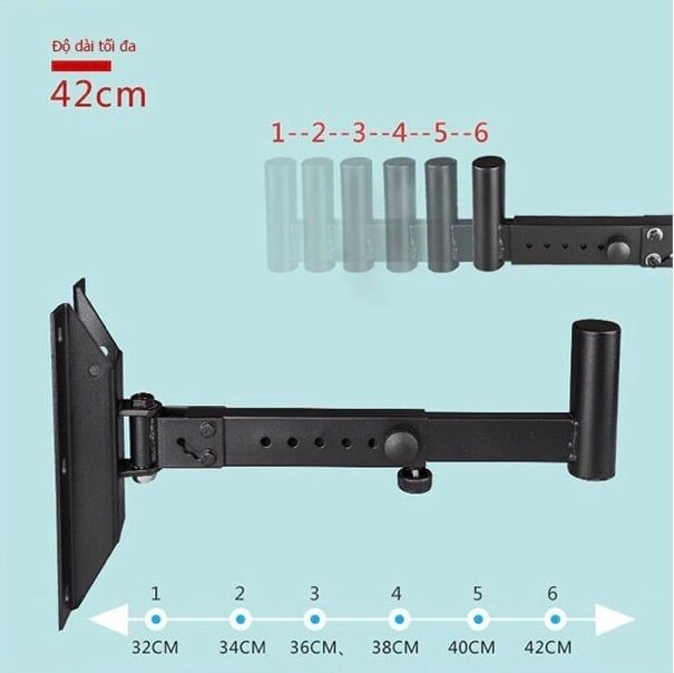 Giá đỡ loa cọc gắn tường - giá loa đứng (bộ 2 chiếc)