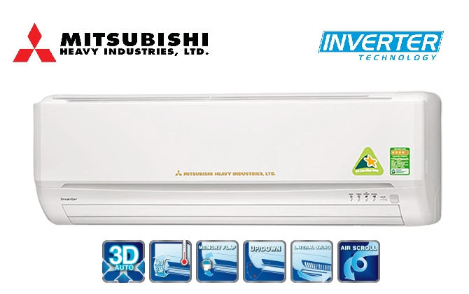 MITSUBISHI HEAVY SRK/SRC 10YL-S5 9000BTU 1 CHỀU INVERTER GAS R410A