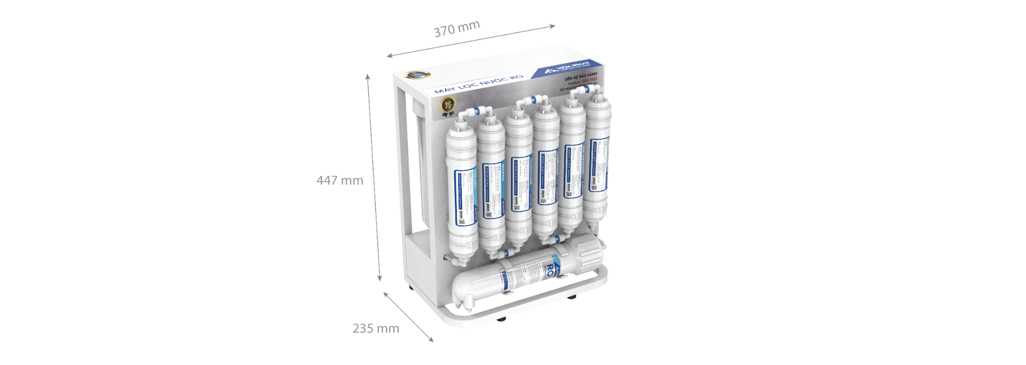 MÁY LỌC NƯỚC RO HÒA PHÁT 10 CẤP HWU1A1022 HWU3A1022