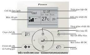 DAIKIN BRC1E63/BRC2E61 ĐIỀU KHIỂN DÂY GẮN TƯỜNG CHO MẶT LẠNH ĐIỀU HÒA SKY AIR VÀ VRV