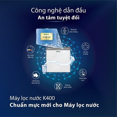 Máy Lọc Nước RO A.O.Smith K400 Model 2020